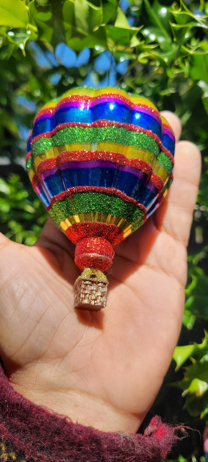 Stripes Hot Air Balloon Ornament